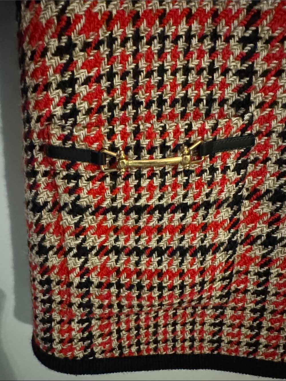 Brooks Brothers Striped Plaid Jacket in Black, Red & Brown - Wool blend - Picture 3 of 5